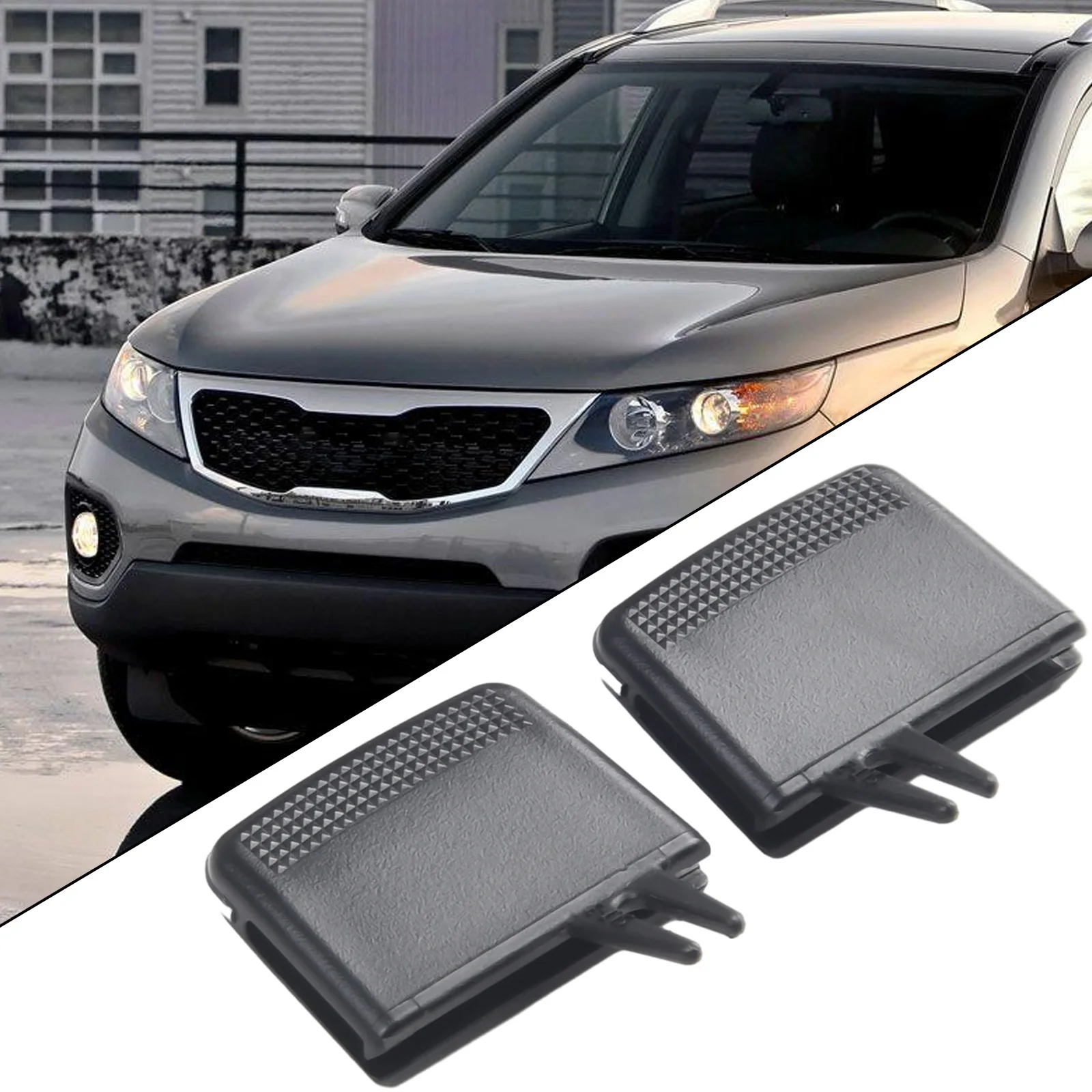 

Outlet Tab Air Vent Tab 4pcs Auto Parts Black Car Accessories Plastic Right Set Right For Kia Sorento 2009-2014
