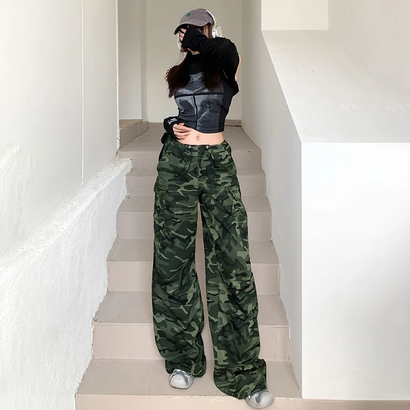 Модные повседневные джинсы с высокой талией в американском стиле для женщин