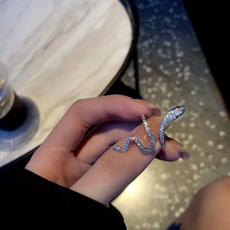 

Advanced Sense Snake Ring Female Minority Design Sense Personality Opening Index Finger Light Luxury Ins Tide طيز بنات صغار