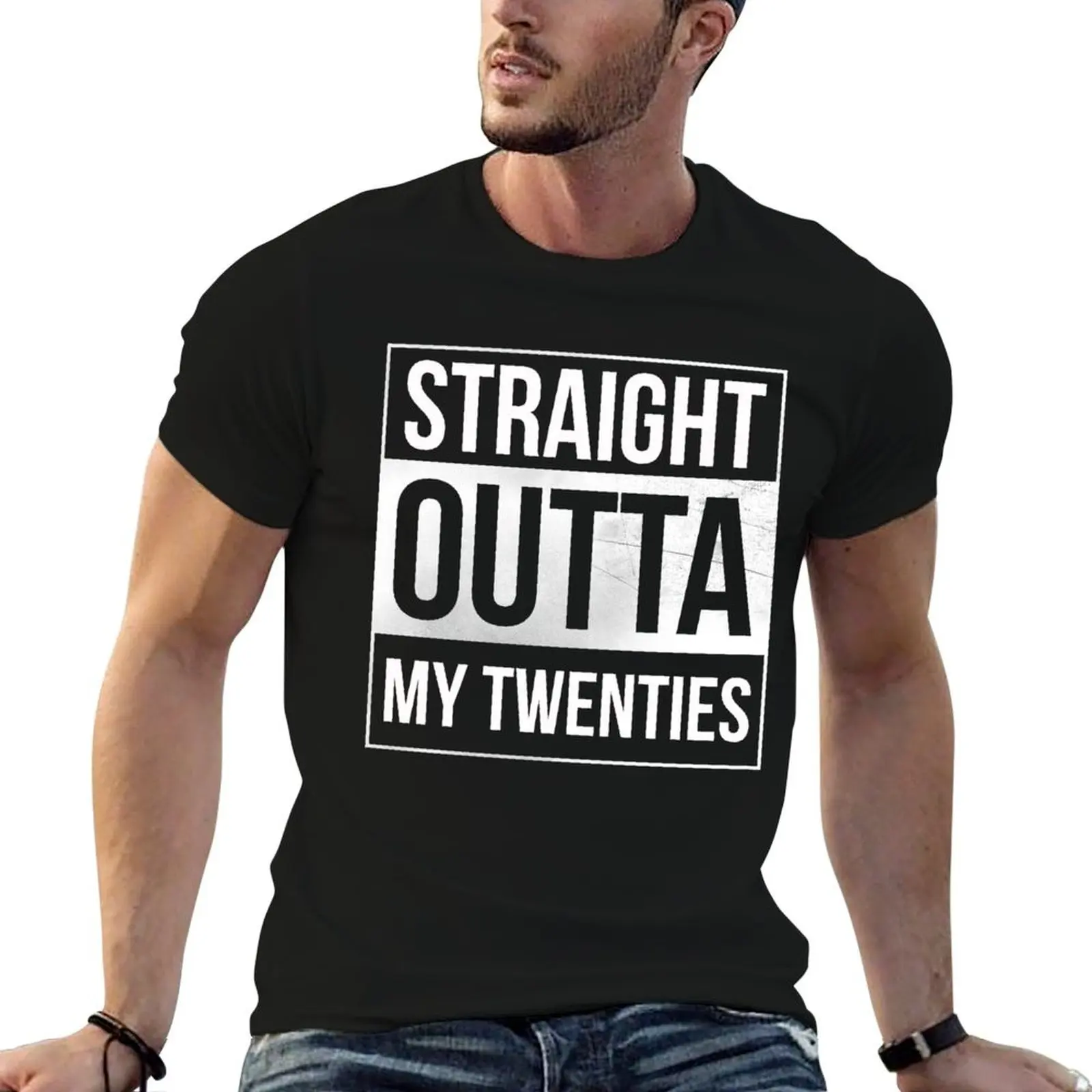 Футболка Straight Outta My Twenties на 30-летие хлопковые футболки с рисунком баскетбольные