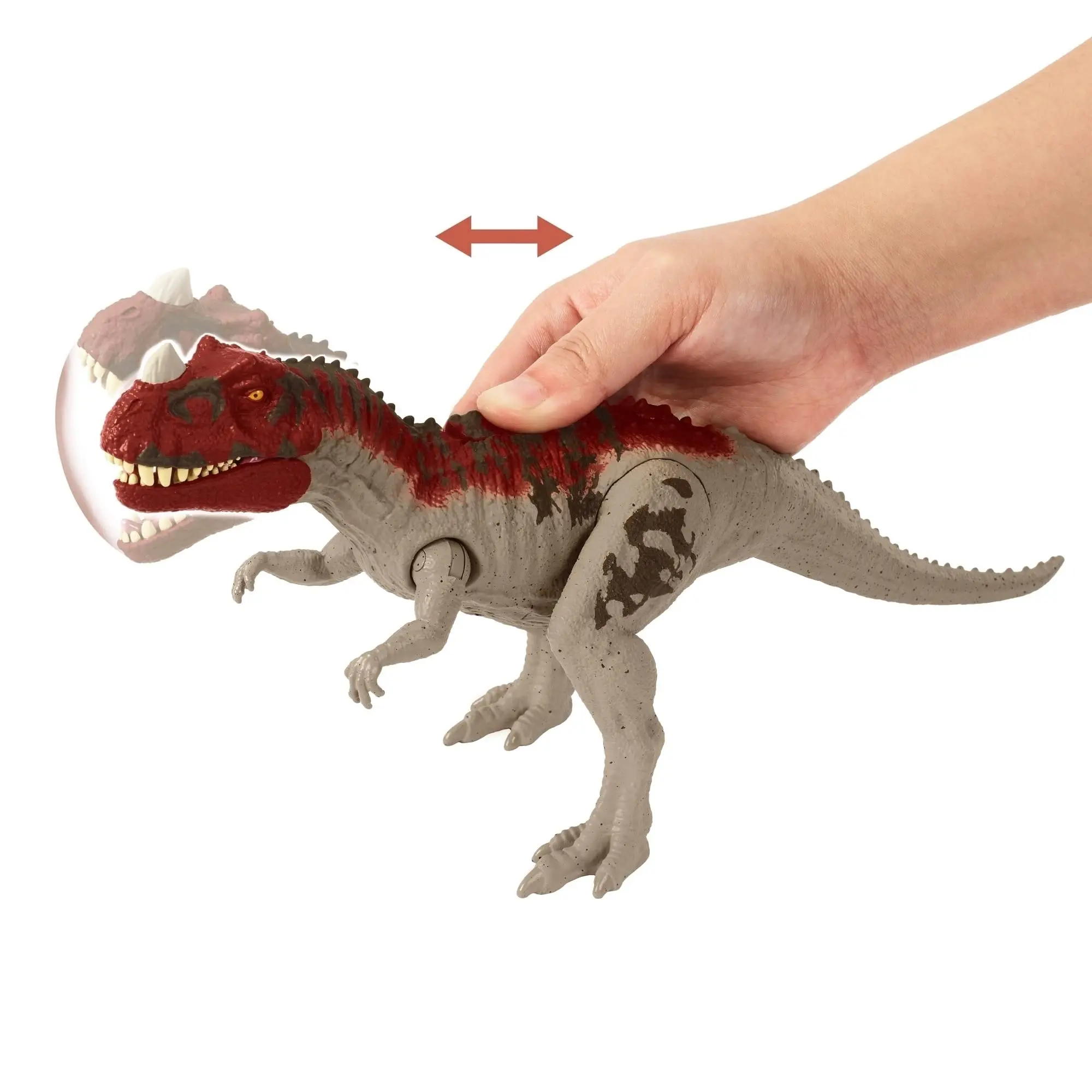 Jurassic World Camp Cretaceous Roar Attack Ceratosaurus Dinosaur with Strike Sounds Action Toy for Kids Birthday Gift GWD07 enlarge