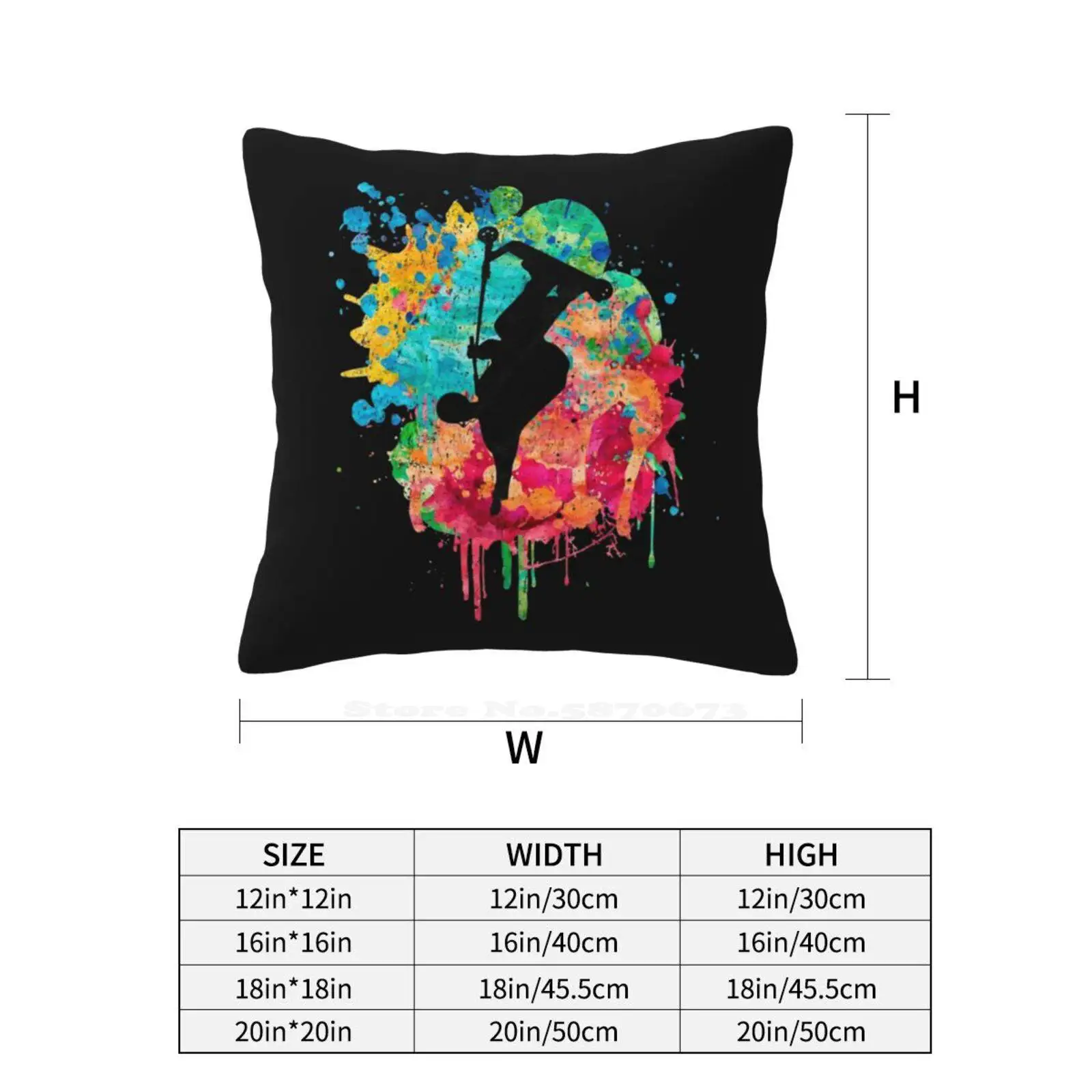 Трюковый скутер кикскутер скейт трюки диванная подушка наволочка трюковый