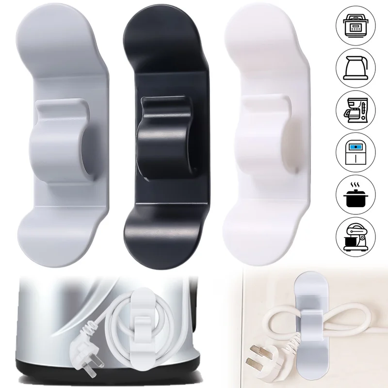 

Kitchen Universal Cord Organizer Kitchen Appliances Power Cord Wrapper Self-adhesive Cord Wire Holder Cable Protector Winder