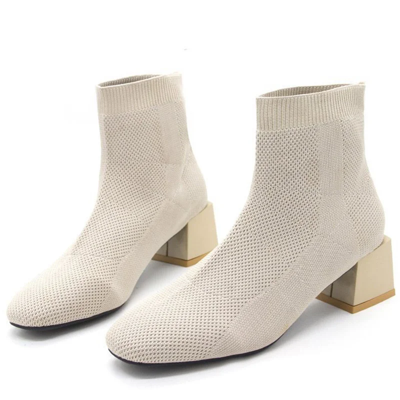 

Женские ботинки 2022, модные ботинки, женская обувь на массивном каблуке, новые ботильоны, женская обувь на платформе Botas Mujer, зимняя обувь