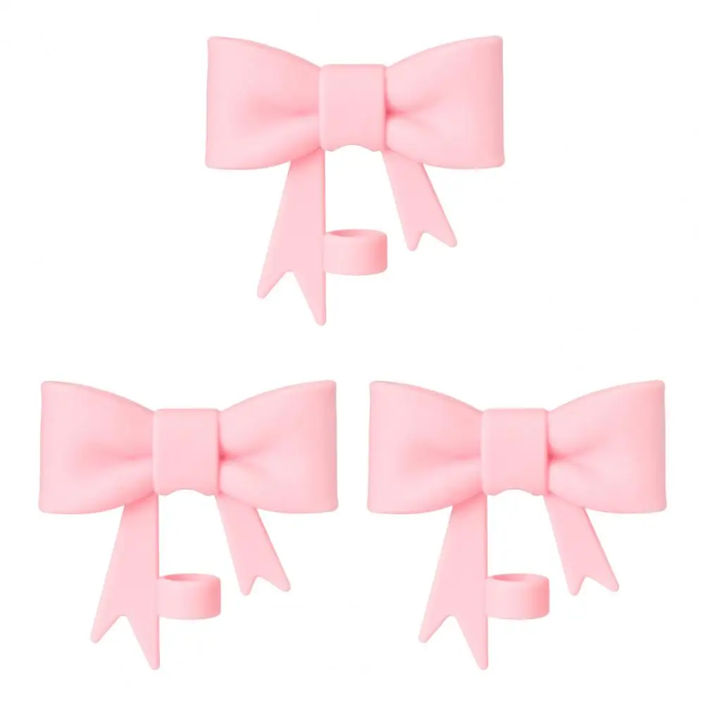 Высококачественные силиконовые соломенные крышки с бантом для стаканов Стэнли