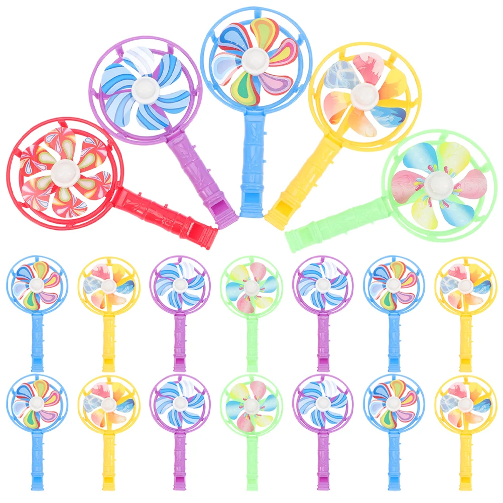 

20 Pcs Pinwheels Whistle Party Favor Plastic Plaything Supply Toy Child Cheering Noise Makers