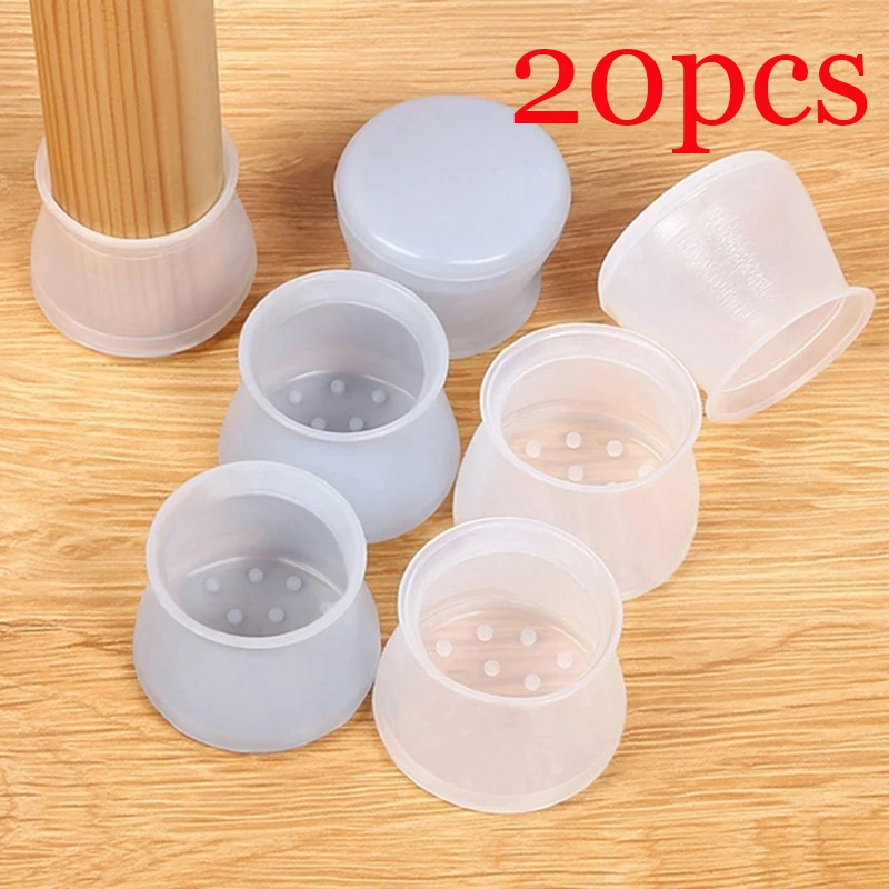 20 шт. силиконовые накладки на ножки стула защита для деревянного пола