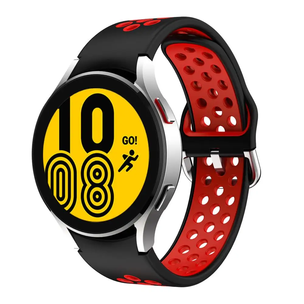 

No Gaps Band For Samsung Galaxy Watch 4 44mm 40mm wristband belt Sport Silicone Bracelet Galaxy Watch 4 classic 46mm 42mm strap