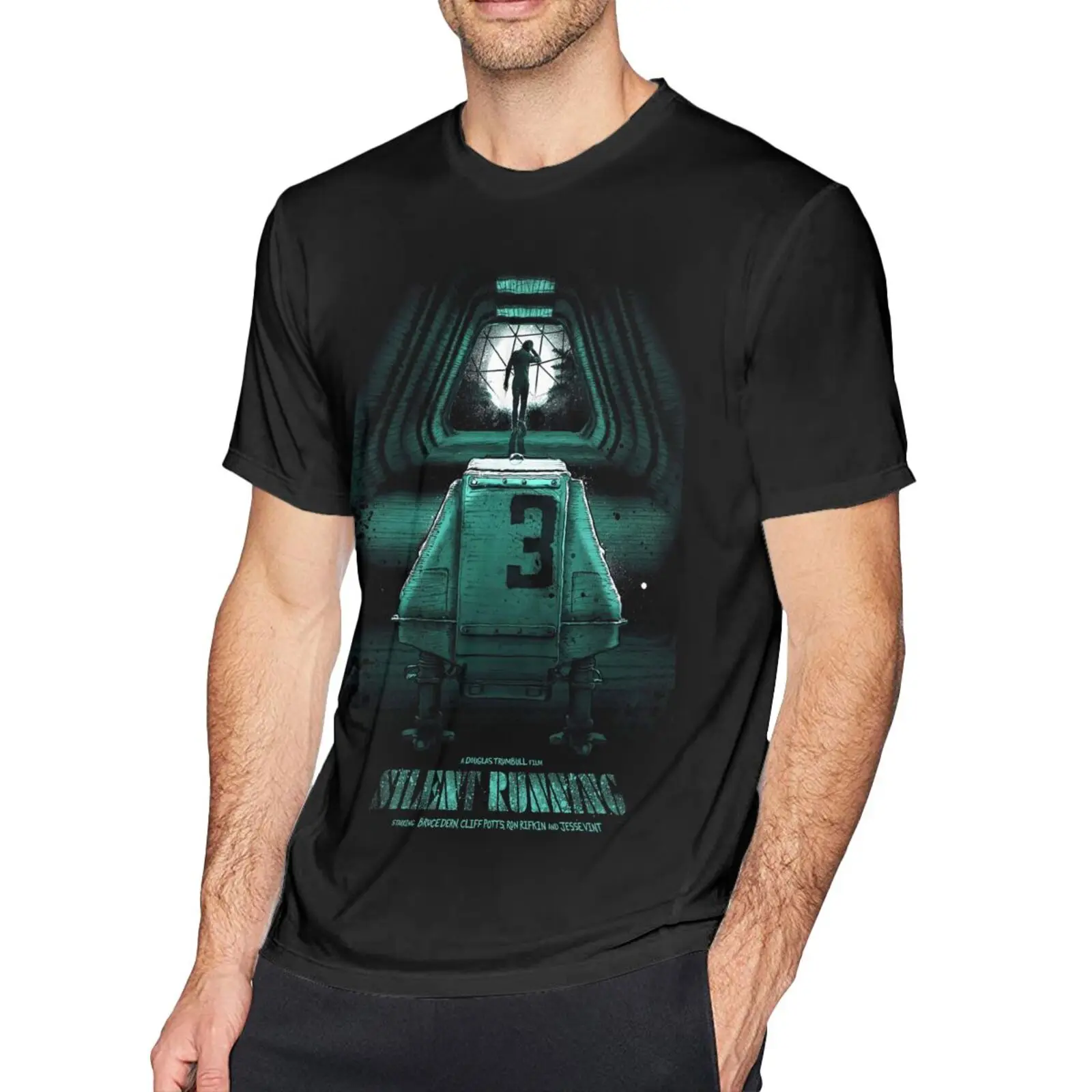 

Мужская футболка Silent Running V1 с постером Дугласа, Мужская футболка, топ, одежда, мужская футболка, мужская рубашка, футболки с коротким рукавом