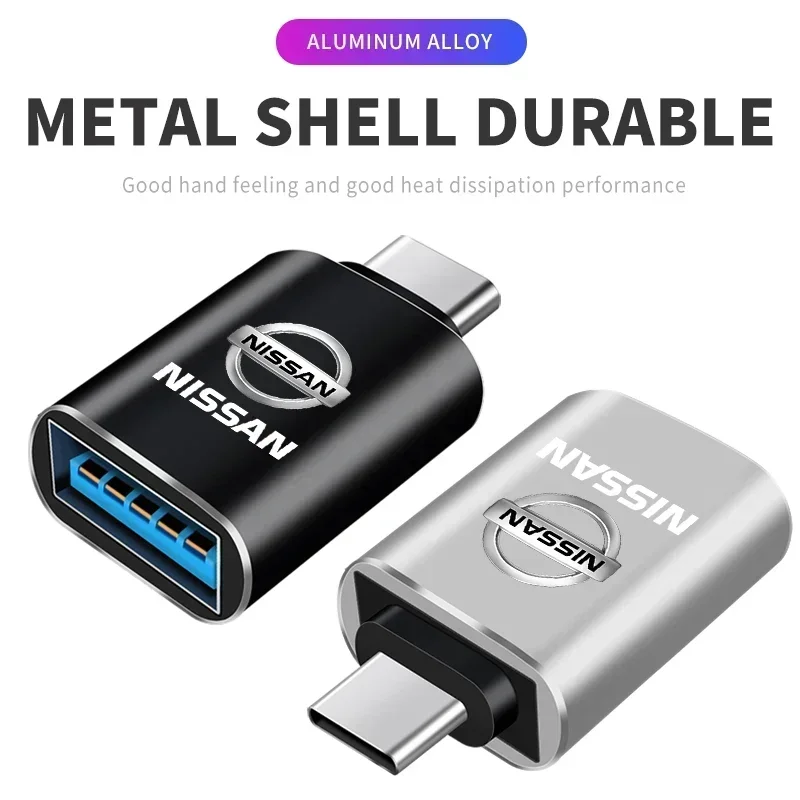 Автомобильный интерфейс Type-C к USB 3.0 мини-конвертер адаптер для зарядки Nissan X-trail