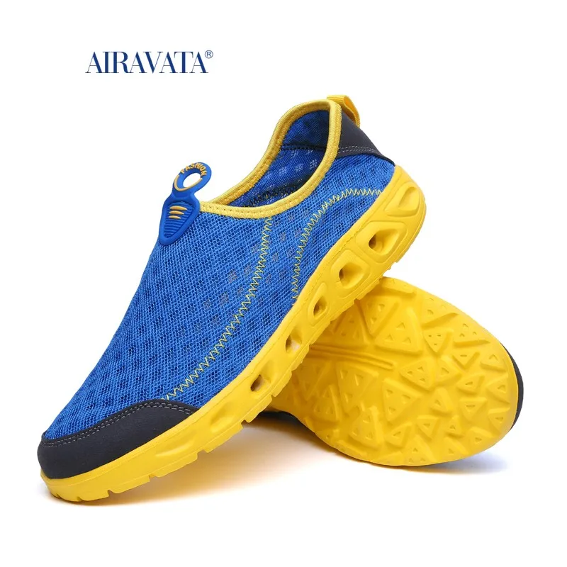 Summer Water Shoes Men Beach Mesh Aqua Shoes Quick Dry Breathable River Sea Swimming Slip-on Not-slip Women Sneakers Size 35-48