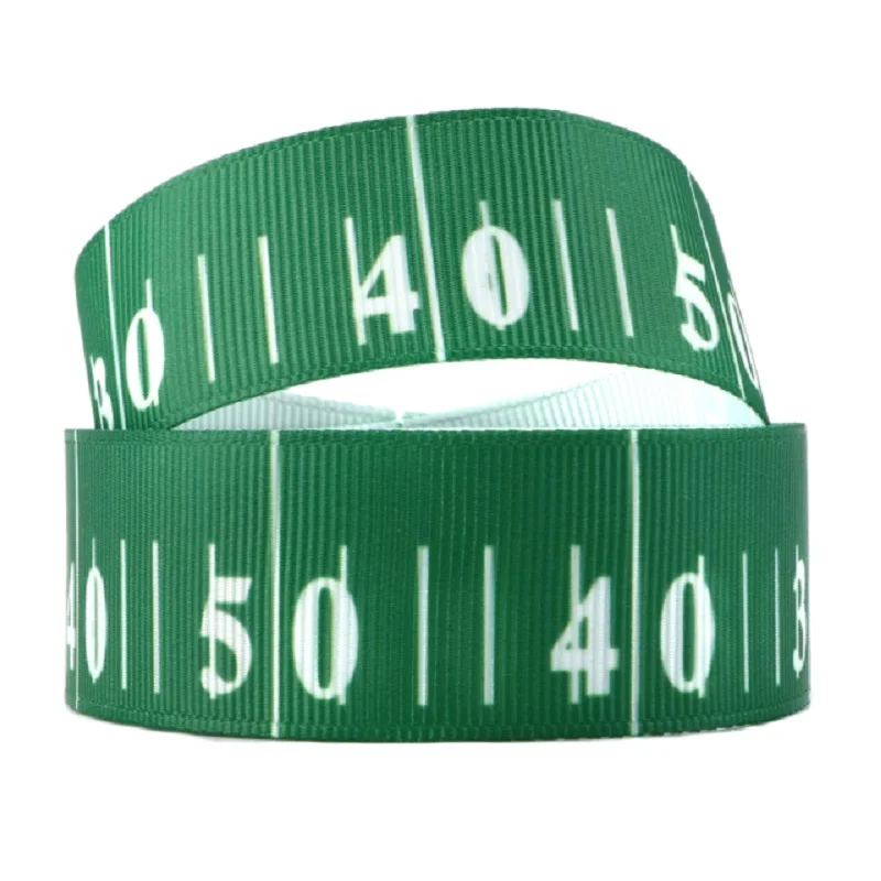 

50 Yards 7/8inch 22mm Football Grosgrain Ribbon DIY Hairbows Webbing Party Decoration Crafts Gift Box Wrapping