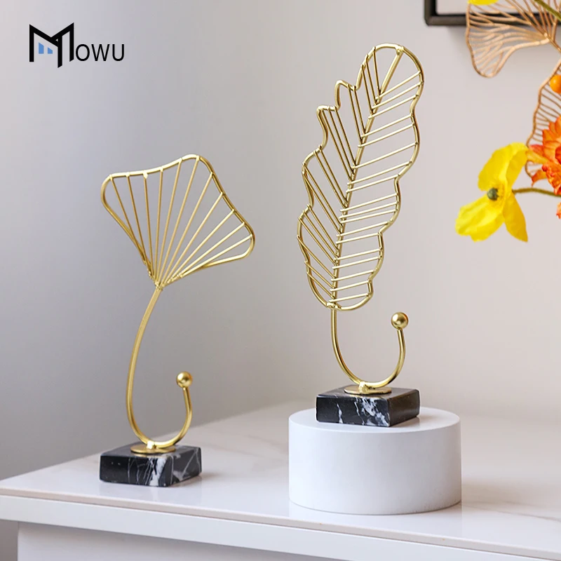 

Ins Style Metal Wrought Iron Small Ornaments Light Luxury Golden Cabinet Desktop Home Furnishings Living Room Home Accessories