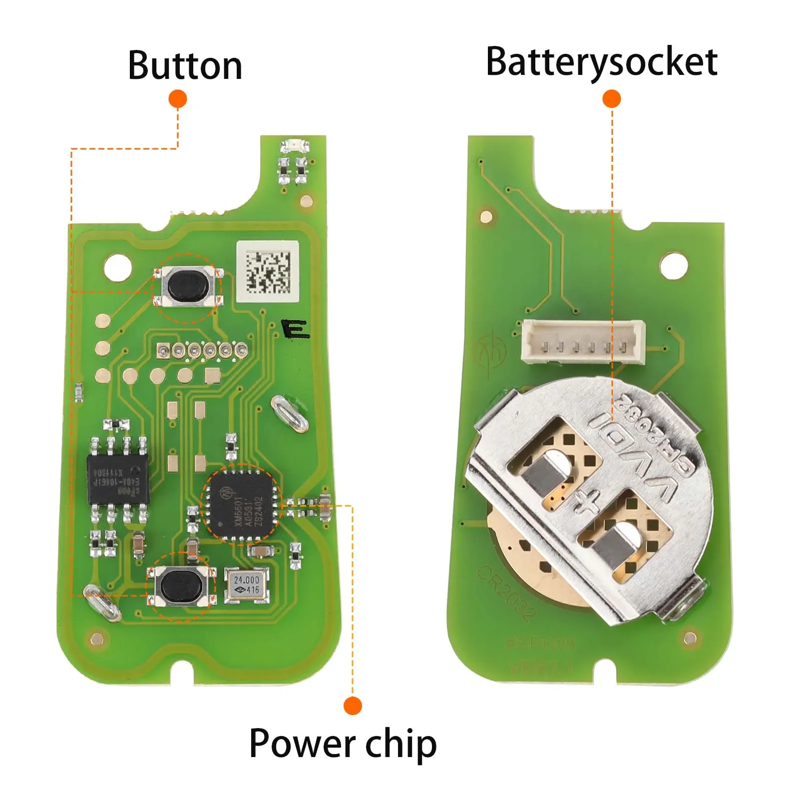 Xhorse XKTO01EN Универсальный дистанционный ключ для Toyota 2 кнопки VVDI Key Tool и VVDI2 5 шт./лот