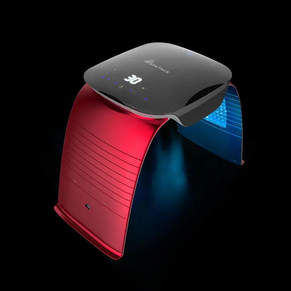 

Portable high quality 7 color UV red infrared led photon light therapy machine with steamer