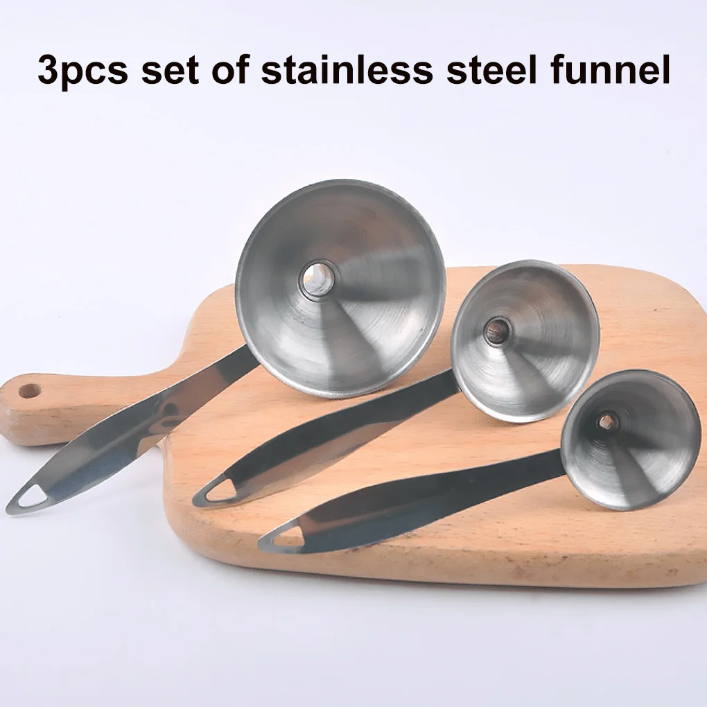 

3 шт., кухонные трубки из нержавеющей стали с удлиненной ручкой