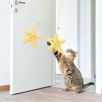 simulation caterpillar cat toy cat scratch rope mouse funny self hey interactive toy retractable hanging door type pet supplies