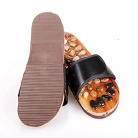 pebble massage slippers home couple men and women foot acupuncture point massage shoes non slip slippers grade 3 pain