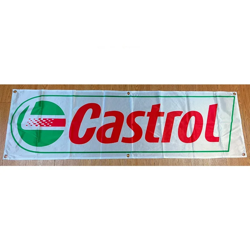 130 г 150D материал Castrol прозрачный масляный баннер 1 5 фута * футов (45*150 см) размер
