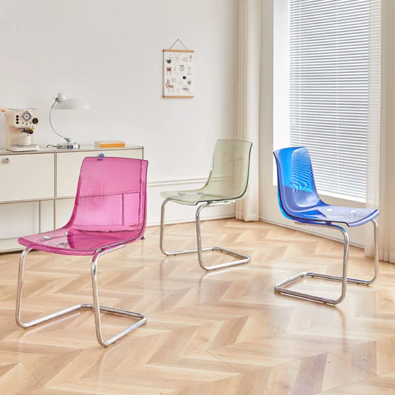 Прозрачный пластиковый дизайнерский современный стул для гостиниц ресторанов