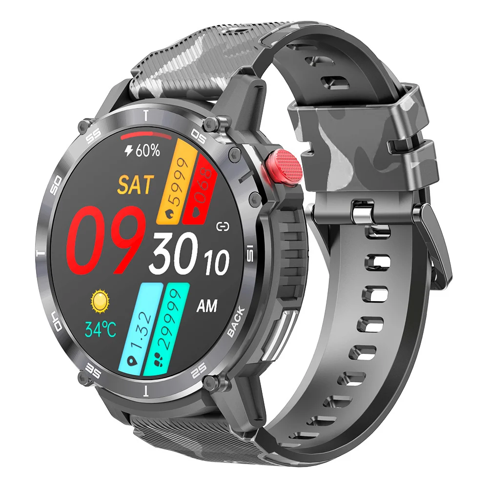 

2023 New C22 Smart Watch For Men 4G ROM 1G RAM 400mAh Fitness Sports Watches 3ATM Waterproof Bluetooth Call Smartwatch 1.6 Inch