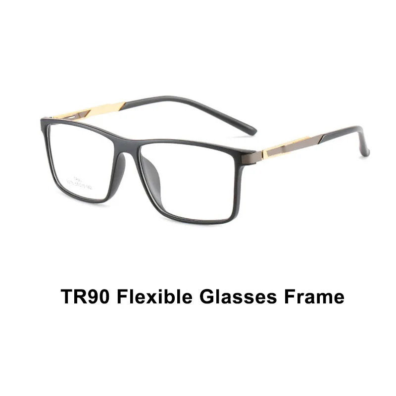 

Модная оптическая оправа для очков Прямоугольная оправа для очков TR90 противоскользящие зеркальные дужки без рецептурные линзы Сменные уни...