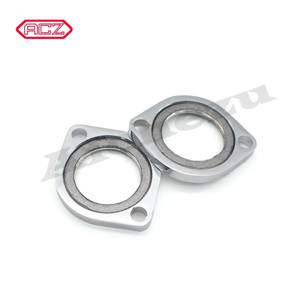 Motorcycle Street Bike Exhaust Flange Kit For Harley Evo Twin Cam Dyna Sportster 883 W/ Graphite Dount Gasket | Автомобили и