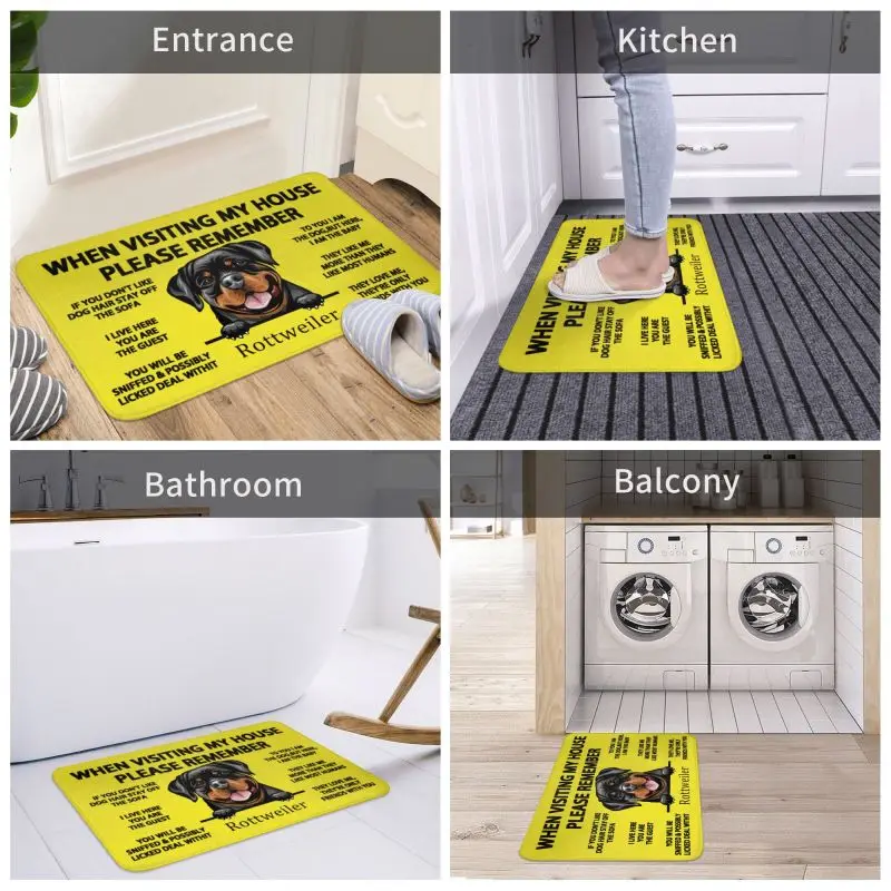 Входные Коврики Rottweiler для входной двери собаки комнатный коврик домашних