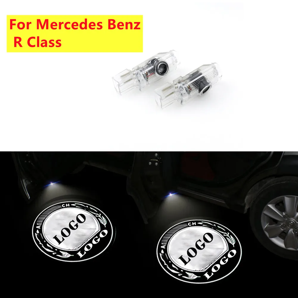 

2Pcs Car LED Door Light Laser Ghost Shadow Welcome Lights For Mercedes Benz W251 R W164 ML X164 GL ML300 ML350 R300 R350 ML63