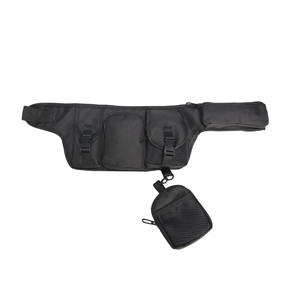 

Men Women Multi-function Pockets Streetwear Waist Bag Hip-Hop Chest Belt Packs Multifunction Bag Belt Bag Pouch Packs