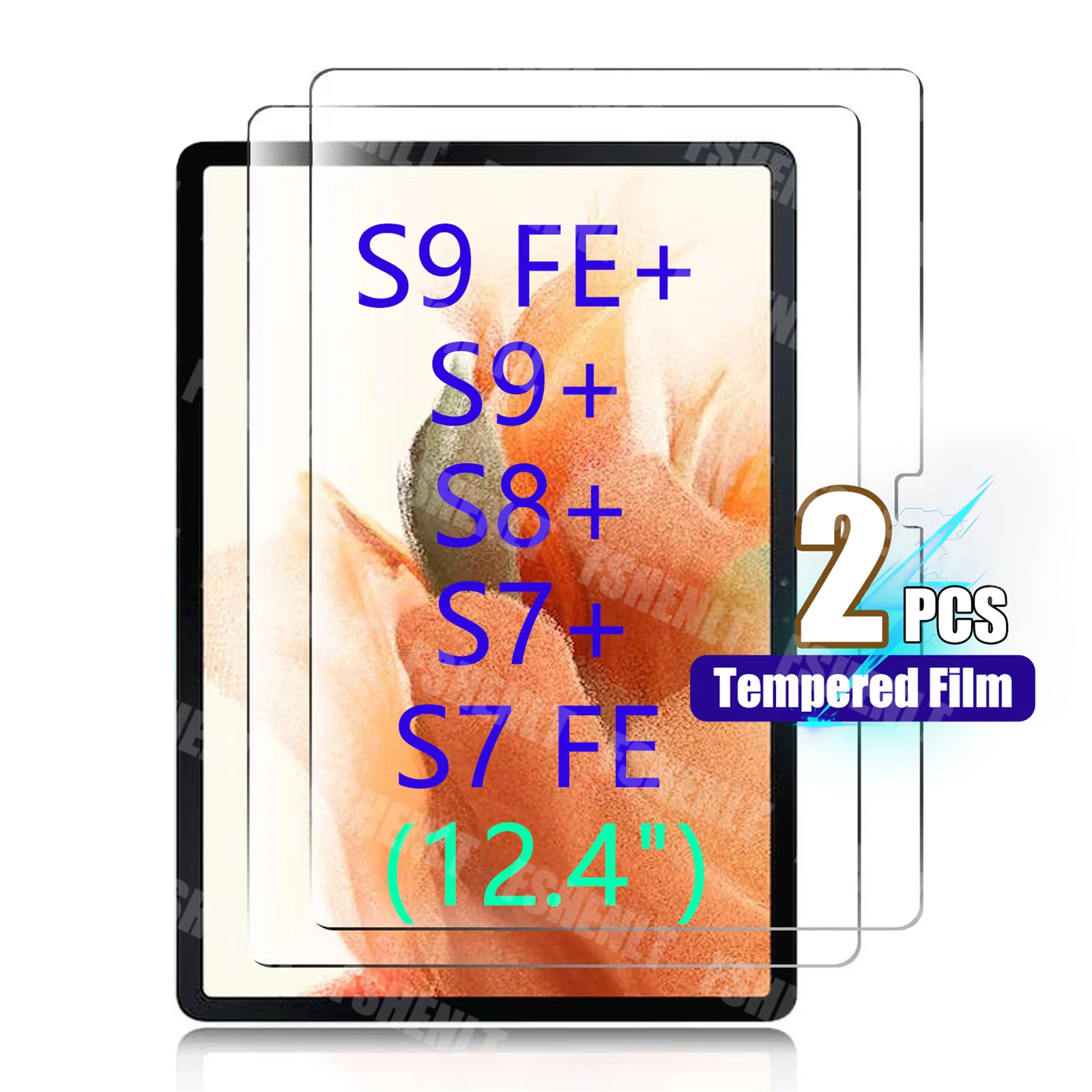Для Samsung Galaxy Tab S7 Plus/ FE /S8 Plus /S9 защита экрана 12 4 дюйма закаленное стекло для S9 + S8