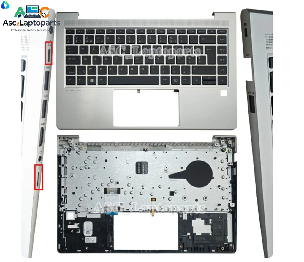 Фото Новая клавиатура и подставка для рук с подсветкой, тачпад для HP ProBook 440 G8 G9, 445 G8 G9 (бельгийская, бразильская, французская, латинская, испанская, русская, британская, американская раскладки) №2