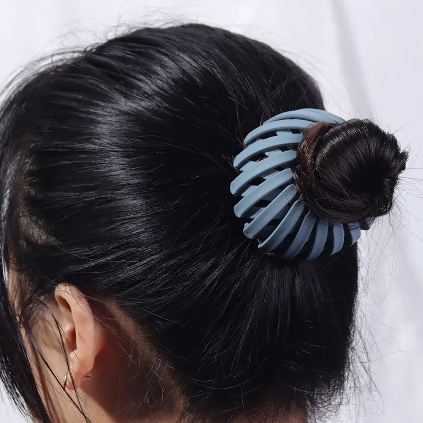 

1PC Fashion Women Bun Hair Claw Horsetail Buckle Hair Clip Bird Nest Expanding Hair Accessories Female Ponytail Hair Accessories