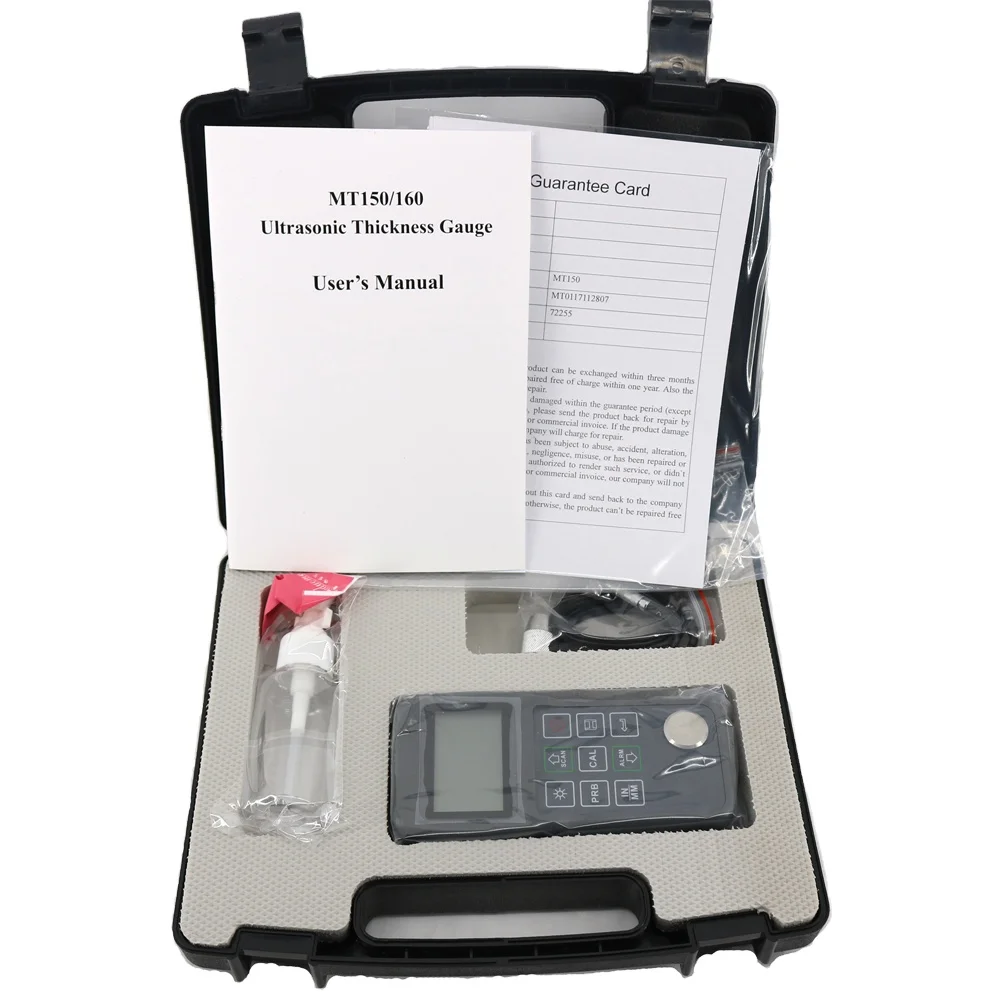

Ультразвуковой толщиномер MT150, диапазон измерения 0,75 ~ 300 мм (в стали)