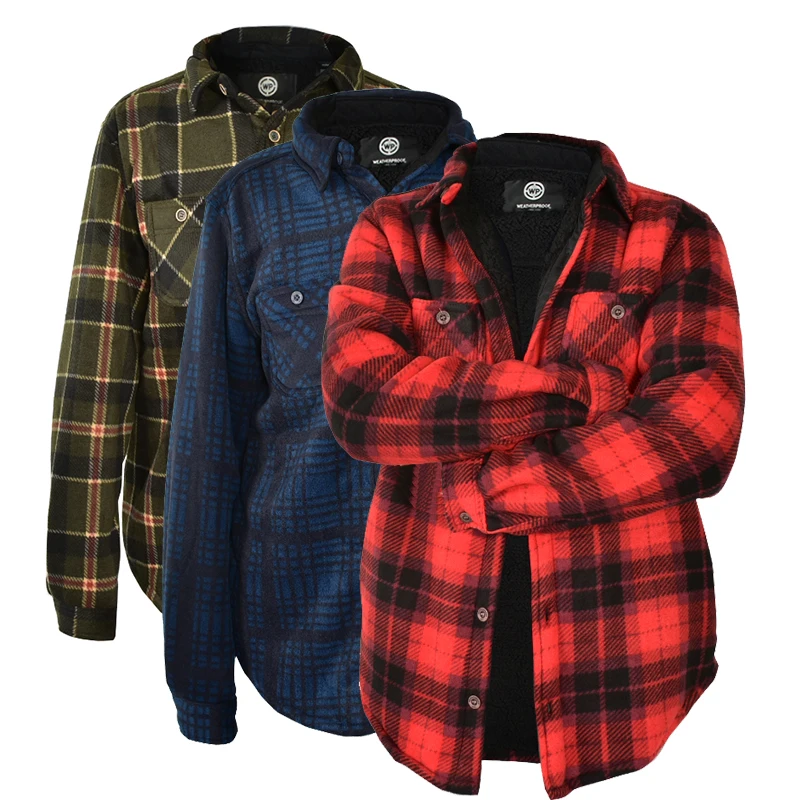 Casual Autumn Winter Thick Warm Thermal Shirt Usa Size