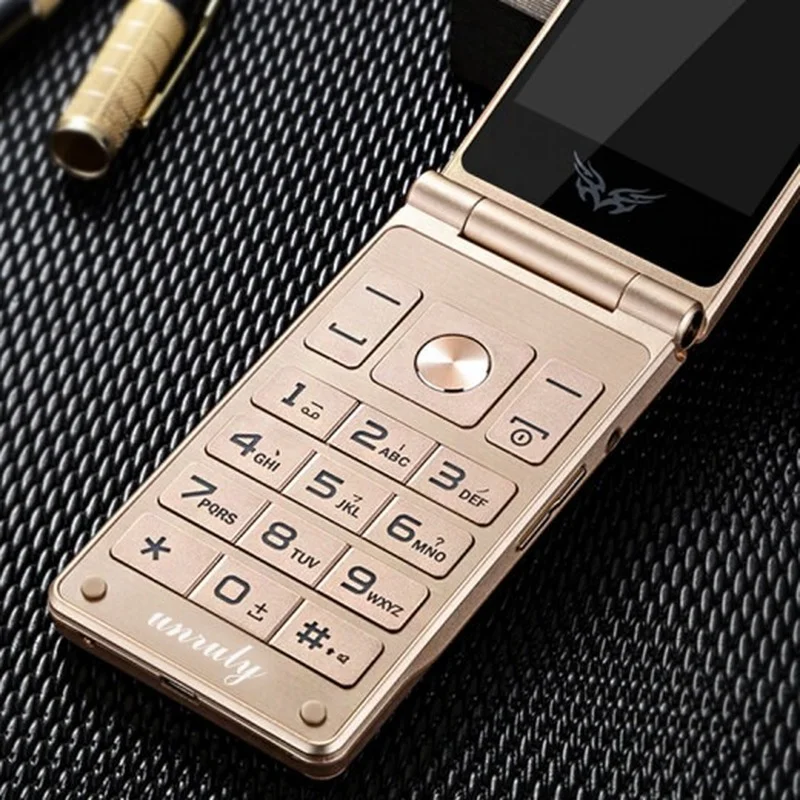 2.8" Touch Screen Flip Cell Phones Unlocked Celular Real Vibration Big Keyboard FM Radio Senior Push-button Cheap Mobile Phone images - 6