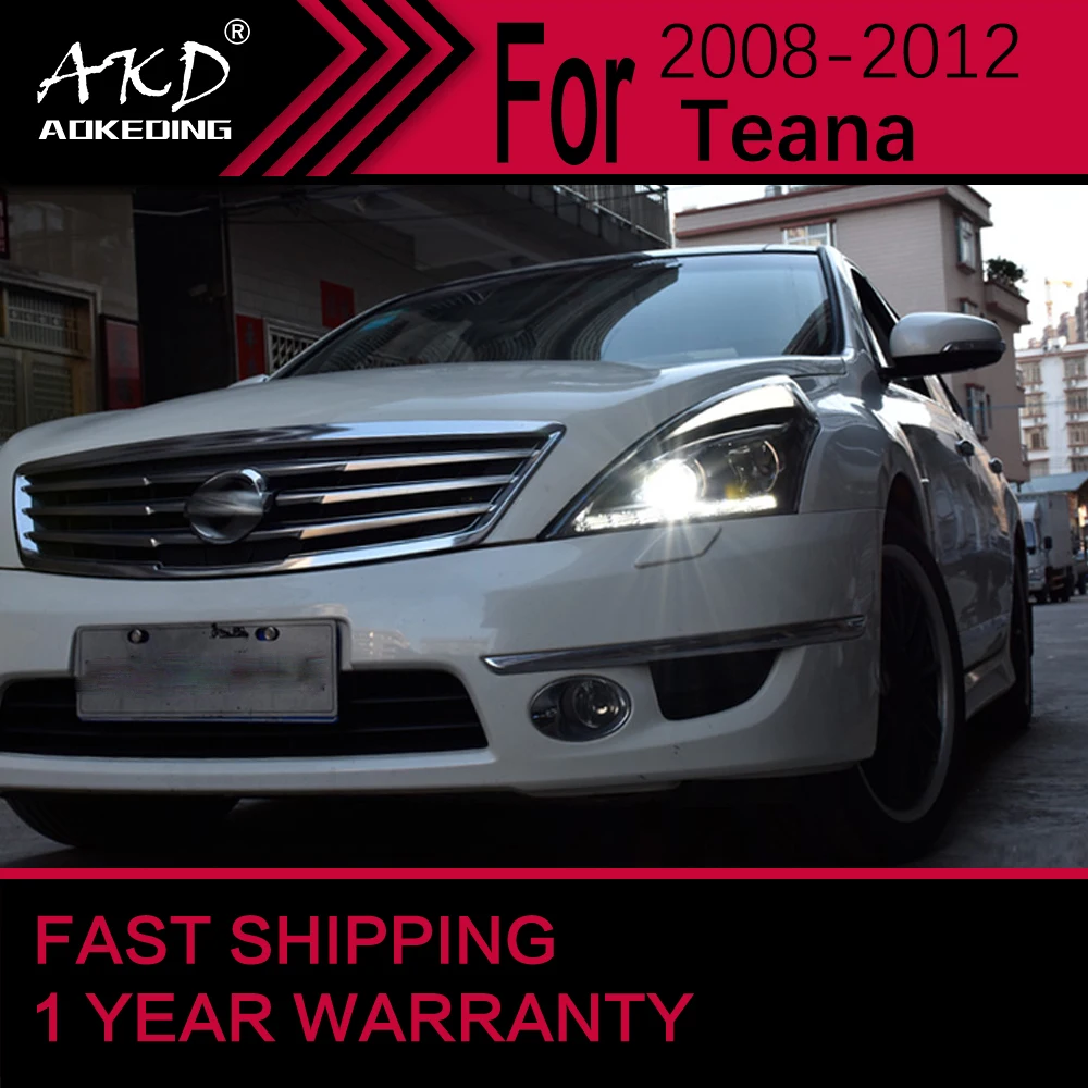 Автомобильные фары для Nissan фара Teana 2008-2012 Altima, передняя фара Drl, объектив проектора, автомобильные аксессуары (art.: 7a40d2134) - 7a40d2134