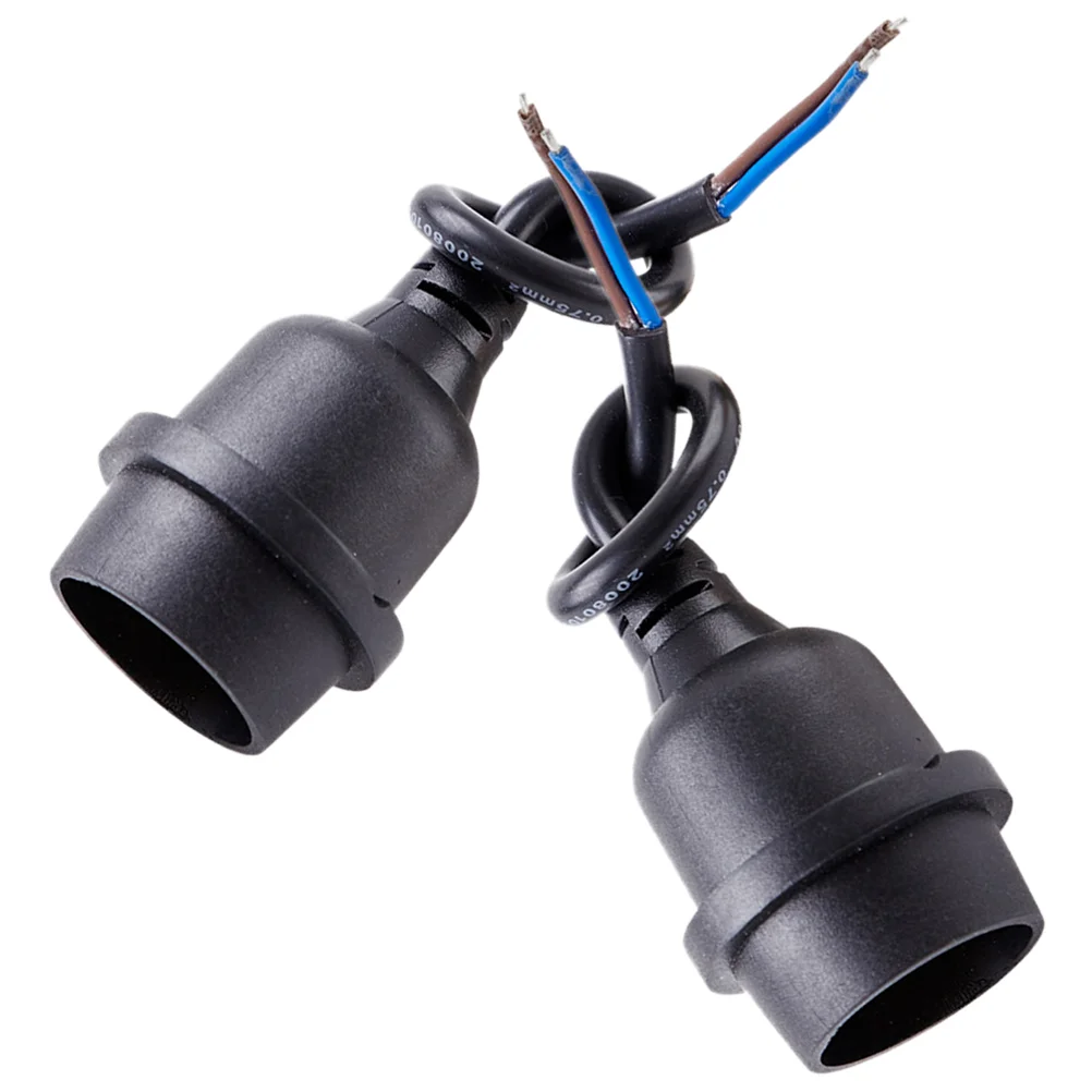 

2 Pcs Lamp Repair Kit Light Bulb Socket Holder Adapter Base Only Pvc Fixture Ceiling