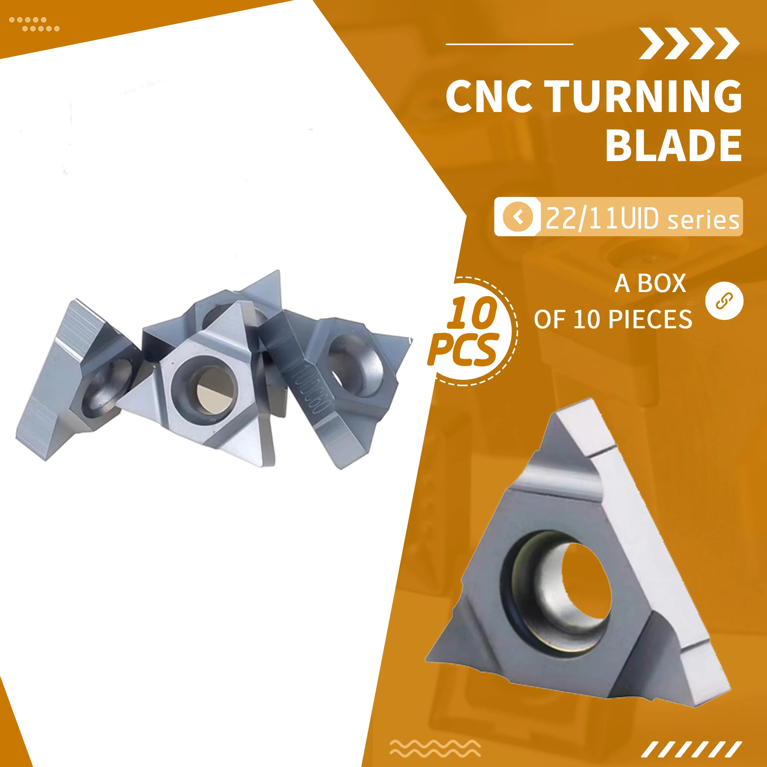 

High Quality CNC Lathe Deep Hole Thread Machining Center U-shaped Milling Cutter Grain 11UIDA60/16UIDE60/22UIDK60 Milling Insert