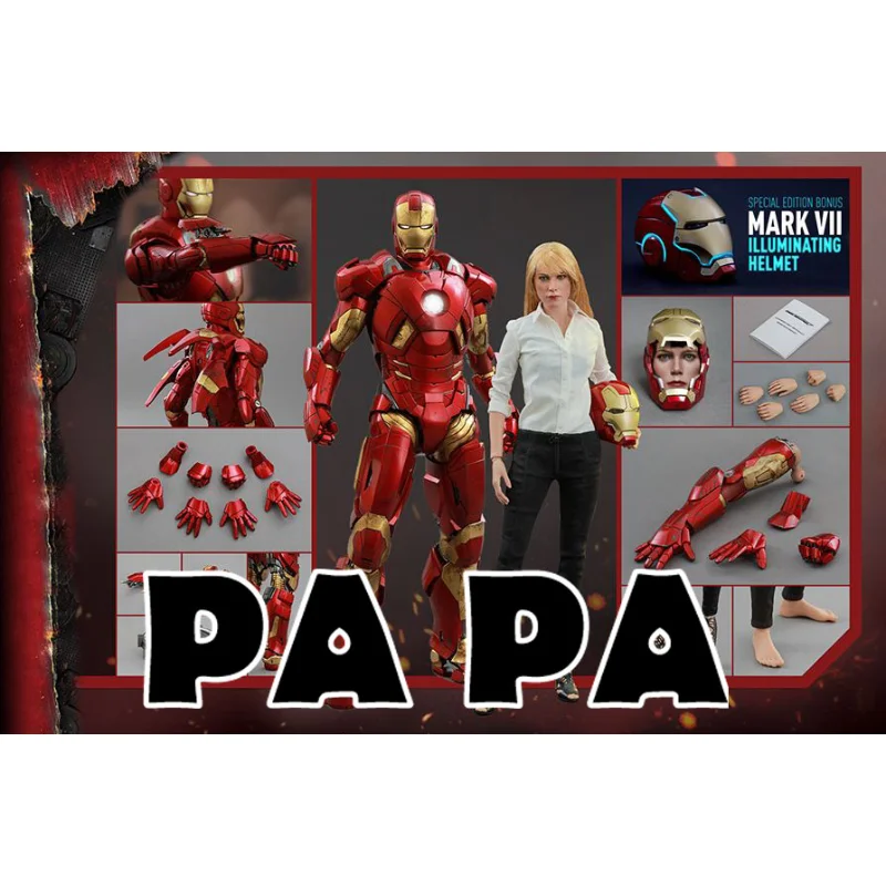 

HOTTOYS HT MMS311 версия местоположения MK9 Железный человек 3 маленький перец набор фигурки модели подвижные куклы
