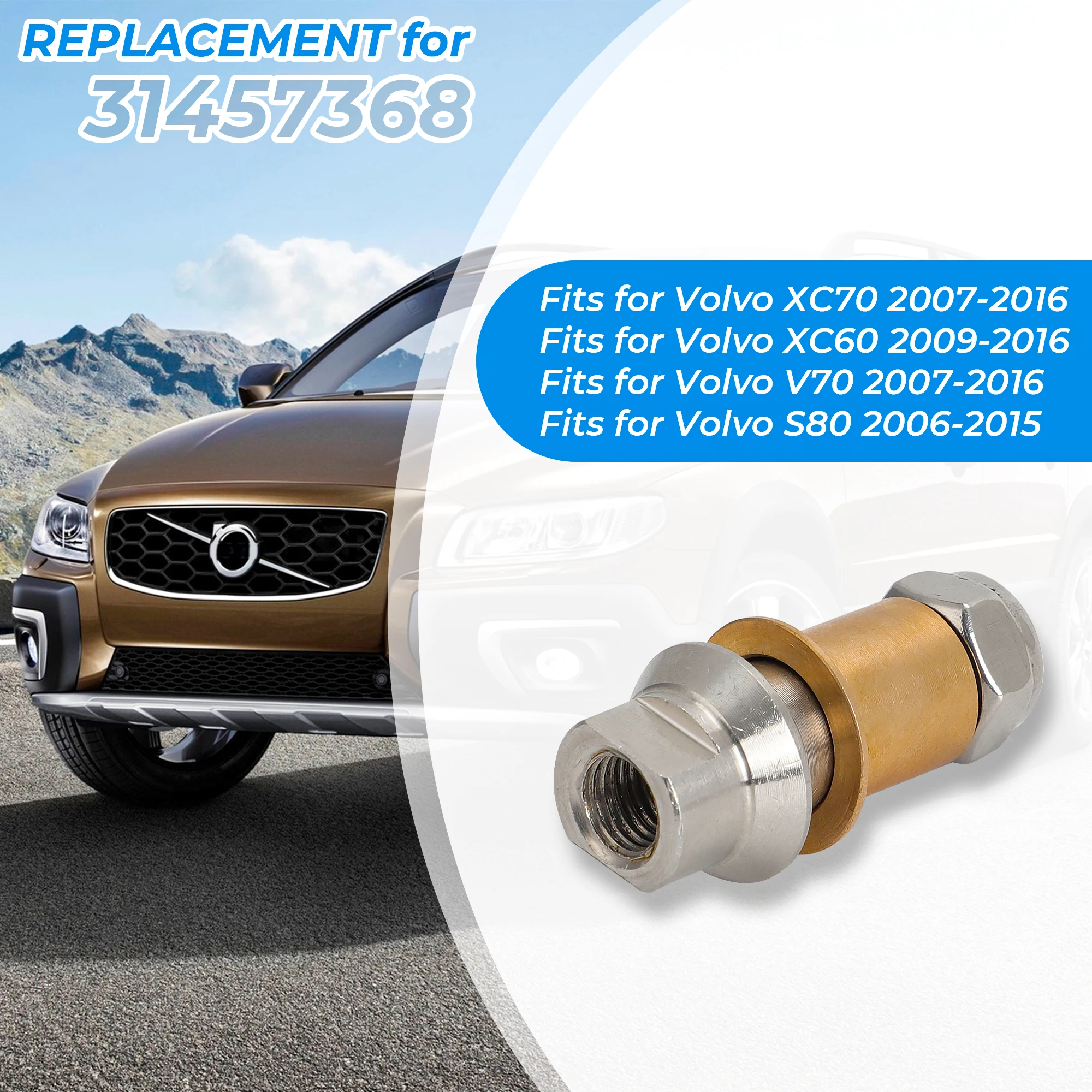 31457368 для Volvo XC70 XC60 V70 S80 2006-2016 304 комплект ремонта петель из нержавеющей стали