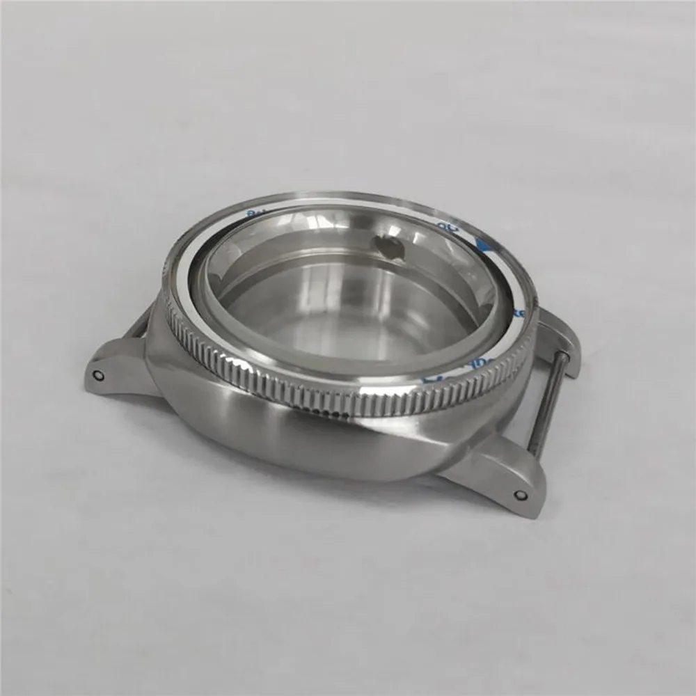 NH35 NH36 Case, Steel Inner Shadow SUB Bezel Mineral Mirror Case Stainless Steel 42MM Watch Case for NH35/NH36/4R/7S Movement