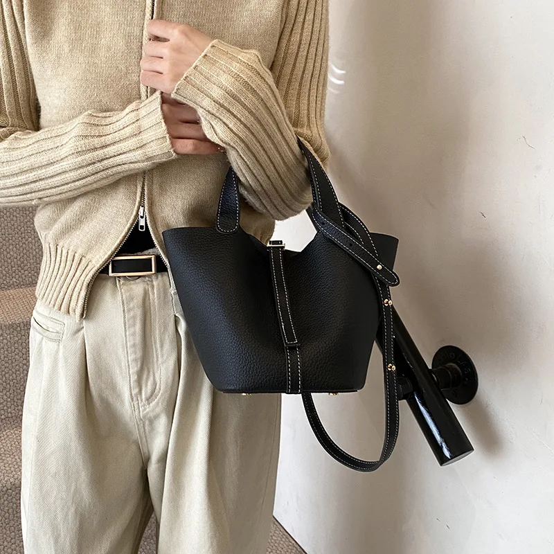 2024Новая женская сумка-корзина для овощей большая вместительная сумка-мессенджер