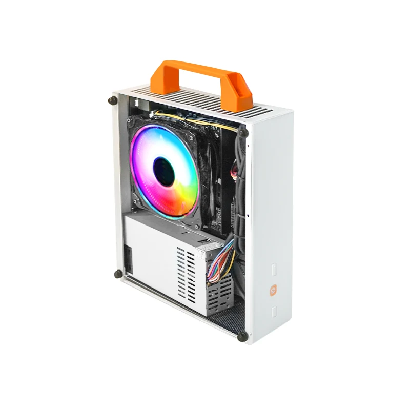 

Full Set K59 Mini Portable Main Box MATX 1U ITX Power Supply Full Module ITX Silicone Cable SFX Custom Cable CPU Cooler RGB