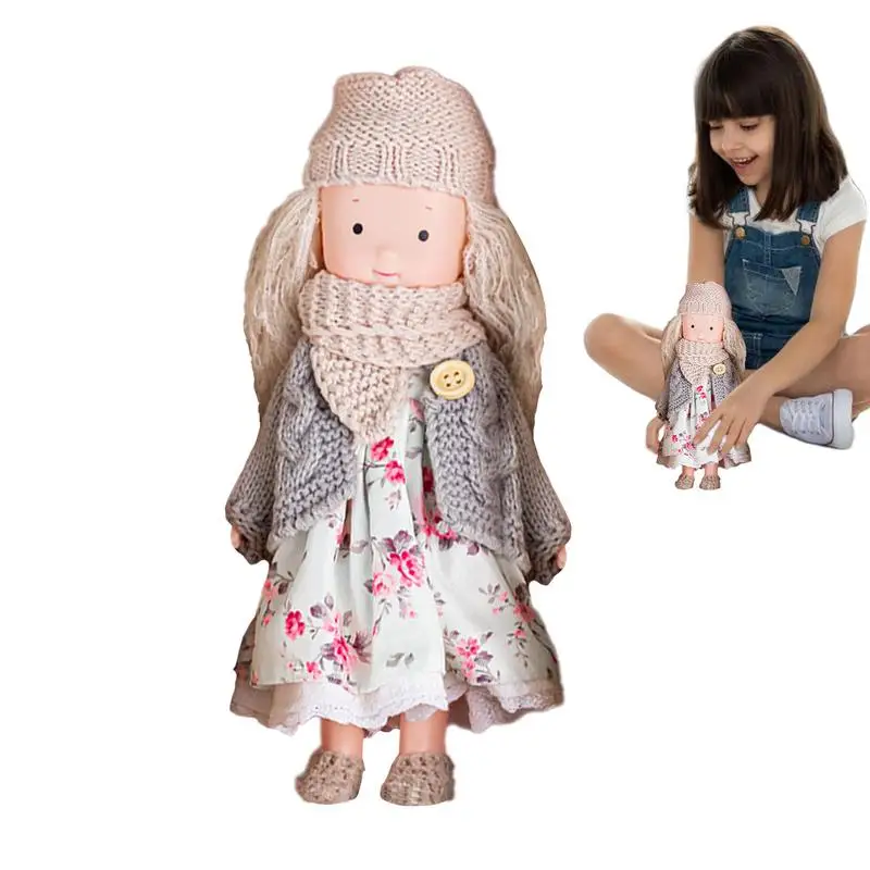 

Кукла Waldorfs, 12 дюймов, вязаные плюшевые милые куклы ручной работы, мягкая игрушка для девочек, подарок на Рождество и день рождения, куклы Waldorfs ручной работы