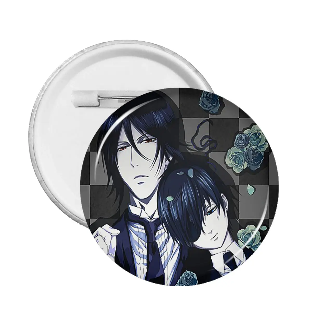 

Значок черного Батлера из аниме Себастьян михаелис булавки на лацкан для одежды потрясающая брошь 59 мм значок на воротник из аниме