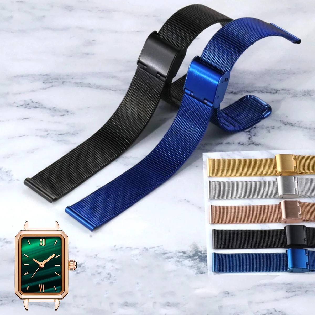 Universal Milanese Watch band 8mm 10mm 12mm 14mm 16mm 18mm 20mm 22mm 24mm Watch strap for DW apple JULIUS sumsung MI