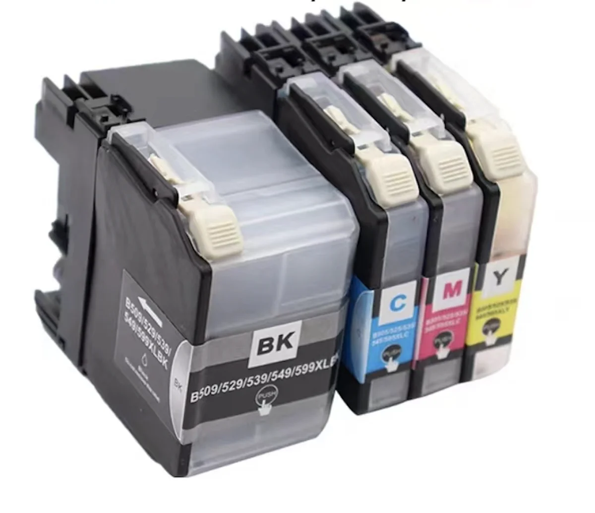 

4PC Empty Refillable Ink Cartridge (No Chip) For Brother LC509/505 LC569/565 LC529/525 LC539/535 LC549/545 LC109/105 LC115