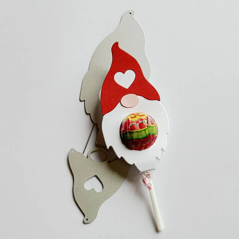 День Святого Валентина Gnome сердце держатель для палочки металлические Вырубные