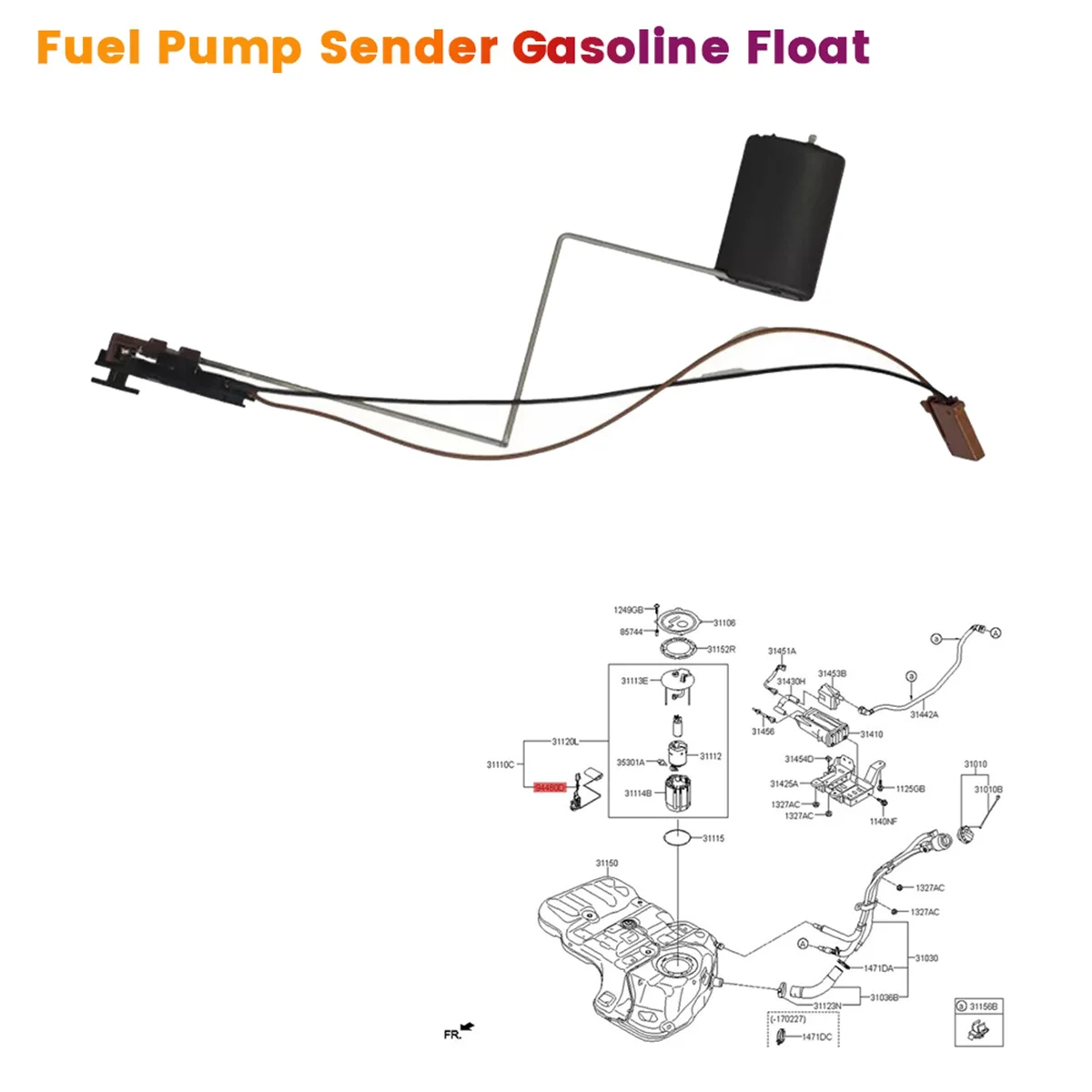 Автомобильный топливный насос передатчик бензиновый поплавок 94460-C5900 подходит